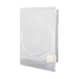 12 Estojo Slim Capa Box Case Dvd-cd Simples Transparente 7mm