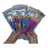 12 Kits Com 4 Pinceis Sereia Maquiagem Para Revenda Atacado