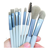 12 Kits De 8 Pincéis De Maquiagem Variado C/ Estojo Viagem