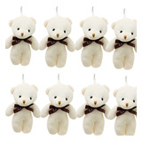 12 Mini Chaveiro De Pelúcia Ursinho Love Fofo Lembrancinha