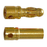 12 Pares De Conectores Bullet Banana 3.5mm (12macho+12femea)