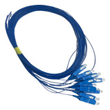 12 Pçs Pig Tail Sc Monomodo 1,5mt Simplex 9/125 Polimento Pc