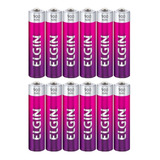 12 Pilha Recarregável Aaa 900mah Palito Elgin Original