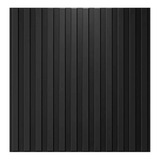 12 Placas 3d Pvc Preto 50x50cm Revestimento Parede - Ripado