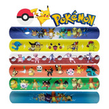 12 Pulseiras Bracelete Pokemon Agarra No Pulso Para Crianças