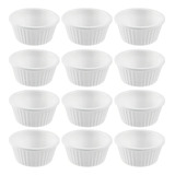 12 Ramekins 30ml Cada Mini Potes Servir Molhos Branco Uno Co