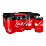 12 Refrigerante Light Sem Açucares Coca-cola Lata 350ml