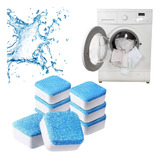 12 Tabletes Pastilhas Higienizar Limpar Máquinas Lavar Roupa