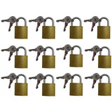 12 Unidades Cadeados Pequeno 20mm Importados Armário, Malas.