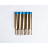 12 X Carga Para Canetas Refil Metal Tipo Parker E Crown