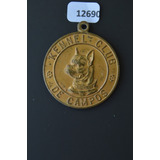 12690 Medalha Cinófila Campos-rj Déc 60 Metal Dourado