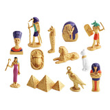 12pcs Brinquedos Do Egito Antigo, Figuras Egípcias Em
