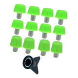 12x Pinos De Chuteira De Futebol Substituição Spikes Verde