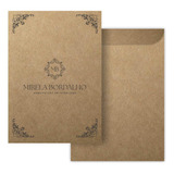 150 Envelopes Kraft Personalizado Pardo A4 - Timbrado C Logo