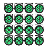 16x Refletor Canhão Led 18 Leds 12w Rgbw Quadriled Festas Dj