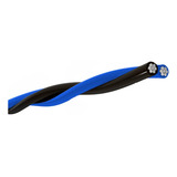170 Metros - Fio Cabo Duplo Para Poste 10mm -neutro Isolado Cobertura Preto E Azul