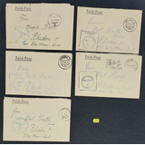 17712 Cinco Cartas-envelopes Originais 3º Reich 1943