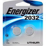 2 - Bateria Tipo Moeda Energizer Lithium Cr 2032