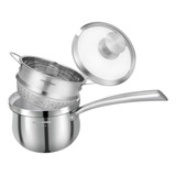 2,3 Litro De Molho De Aço Inoxidável Com Cesta De Vapor , Co