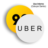 2 Adesivos Para Motorista De Aplicativo Uber E 99 + Brinde