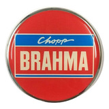 2 Adesivos Resinados Com Medalhão Para Chopeira Brahma 8cm