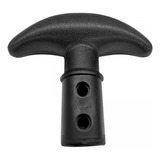 2 Alça De Remo Curvada Para Caiaque, Material De Pvc, Preto