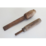2 Antigos Formão De Marceneiro - ( Pua Goiva Enxó Tanoeiro )