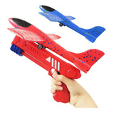 2 Avião Planador De Isopor C/ Led Colorido Manual E Flexível
