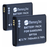 2 Bat.erias Bp70a Para Samsung Mv800 Pl100 Pl120 Pl170 Pl20