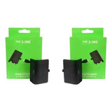 2 Baterias Com Cabo Carregador Para Controle Xbox One Charge