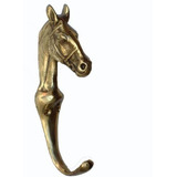 2 Cabides Penduradores Para Parede Pescoço Cavalo Em Bronze