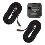 2 Cabo Hdmi 2m Tv Smart Imagem Para Xbox 360 One Series S X