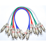  2 Cabos Rca 2 + 2 Rca 1,5m Metal Blindado Prof Home Theate
