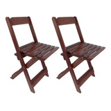 2 Cadeiras Dobráveis Madeira Cedrinho Itaúba Imbuia