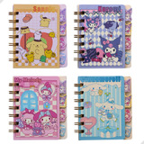 2 Caderno Pequeno Infantil Menina Turma Hello Kitty Kawaii