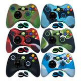 2 Capa Case Silicone Controle Xbox 360 + 4 Grips