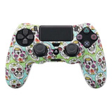 2 Capa Silicone Controle Dualshock4 Ps4 + 2 Par Grip Brinde