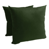 2 Capas Almofada Veludo Suede Liso 45x45cm Decor Decoração