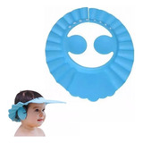 2 Chapéus Touca Para Banho Bebê Protetor De Olhos E Orelhas