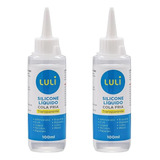 2 Colas De Silicone Liquido 100ml Cola Artesanato Tecidos