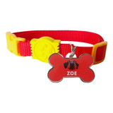 2 Coleiras P/ Cães + Placa Identificação Com Gravação Grátis