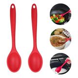 2 Colher Silicone Grande Maciça Não Risca Panela Arroz 27cm