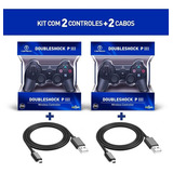 2 Controle Manete Ps3 Playstation Sem Fio Top C/
