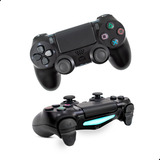 2 Controle Sem Fio Bluetooth Compatível Ps4 Notebook Cor Preto