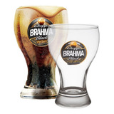 2 Copo Chopp Brahma Black Escuro Logo 430ml Bar Restaurante