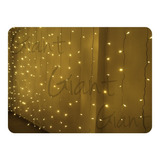 2 Cortina 500 Leds 3,0x2,5m Luz Branco Quente 127v Decoração