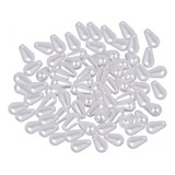 2 Espaçadoras De Pérolas Falsas Branco 6x10mm 400pcs