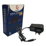 2 Fonte Alimentação 12v 2a Cabo P4 P/cftv Garen Tipo Mcm Seg