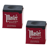 2 Giz Master Preto Para Bilhar / Sinuca / Snooker