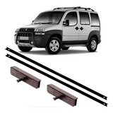 2 Guia Canaleta Porta + 2 Presilha Maquina Vidro Doblo 00 09